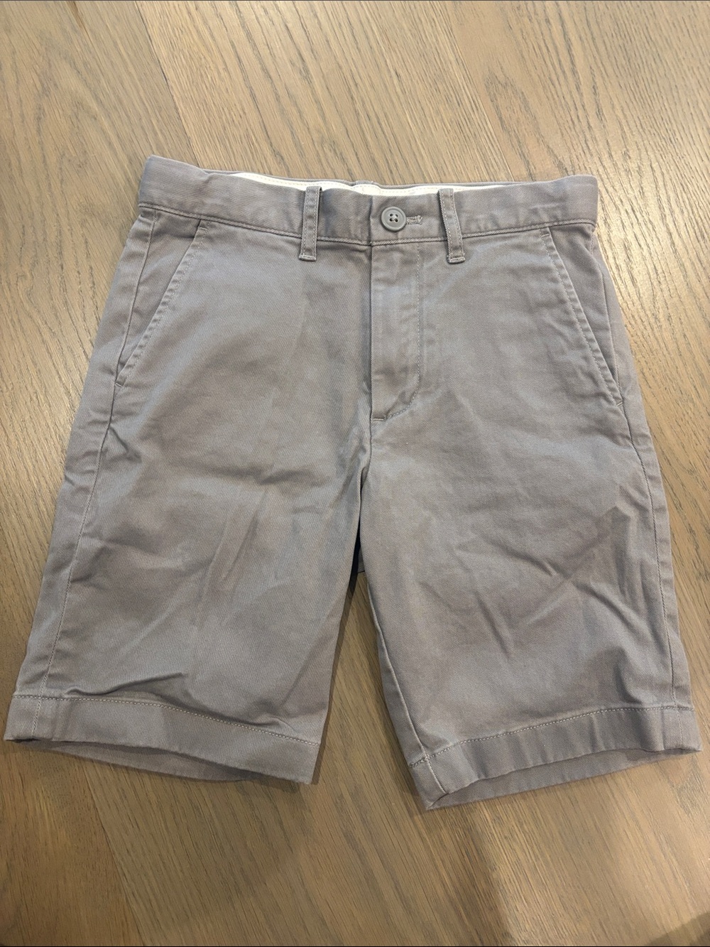Boy’s Crewcuts Classic Chino Shorts in Light Gray